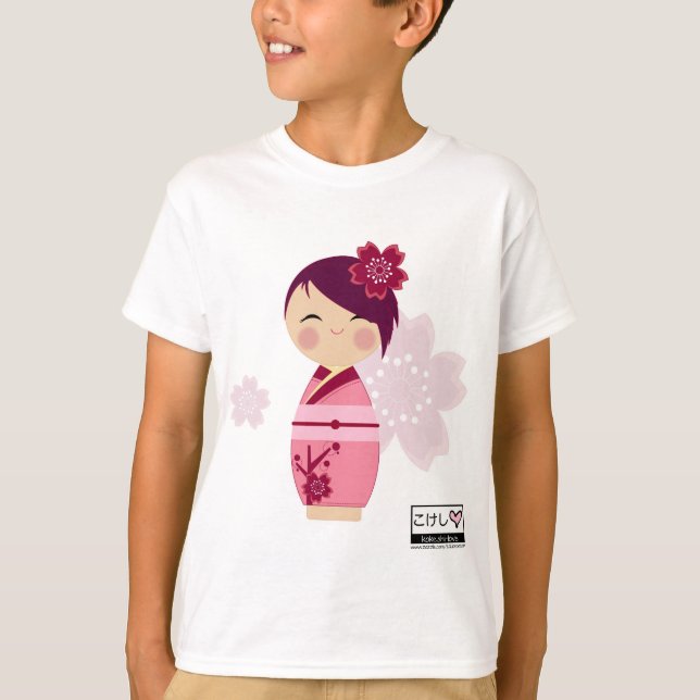 Kokeshi Sakura Kids' Tee (Front)