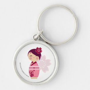 Kokeshi Sakura Premium Keychain