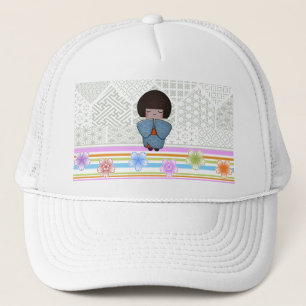 kokeshi seigai trucker hat