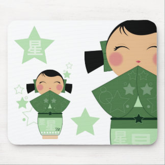 Kokeshi Star Mousepad