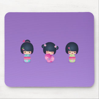 kokeshi Three Mousepad