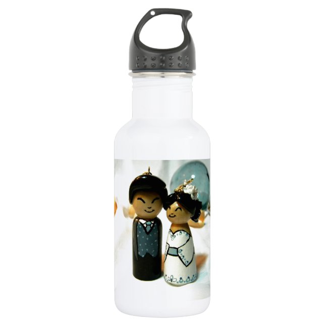 Kokeshi Wedding II 532 Ml Water Bottle (Front)