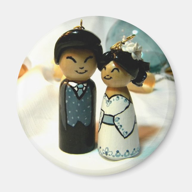 Kokeshi Wedding II Magnet (Front)