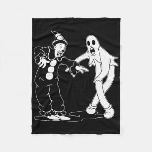 Koko The Clown And Ghost Dancing Fleece Blanket