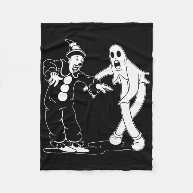 Koko The Clown And Ghost Dancing  Fleece Blanket (Front)