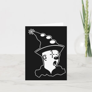 Koko The Clown Ghost Surprised  Card