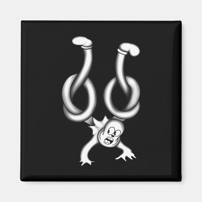 Koko The Clown Ghost Twisted Up  Magnet (Front)