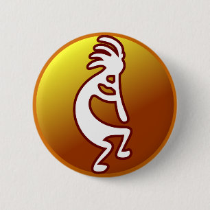 Kokopelli 6 Cm Round Badge