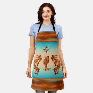Kokopelli And Cactus Apron