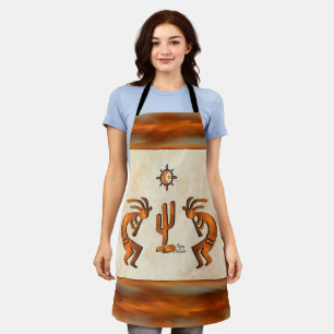 Kokopelli And Cactus Apron