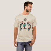 Kokopelli And Cactus T-Shirt (Front Full)