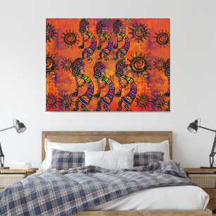 Kokopelli Art Canvas Print