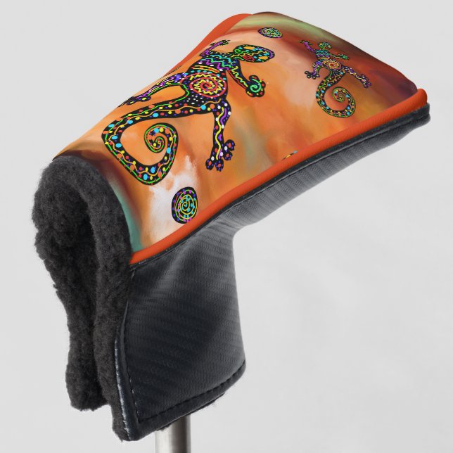 Kokopelli Art Golf Head Cover (3/4 Front)