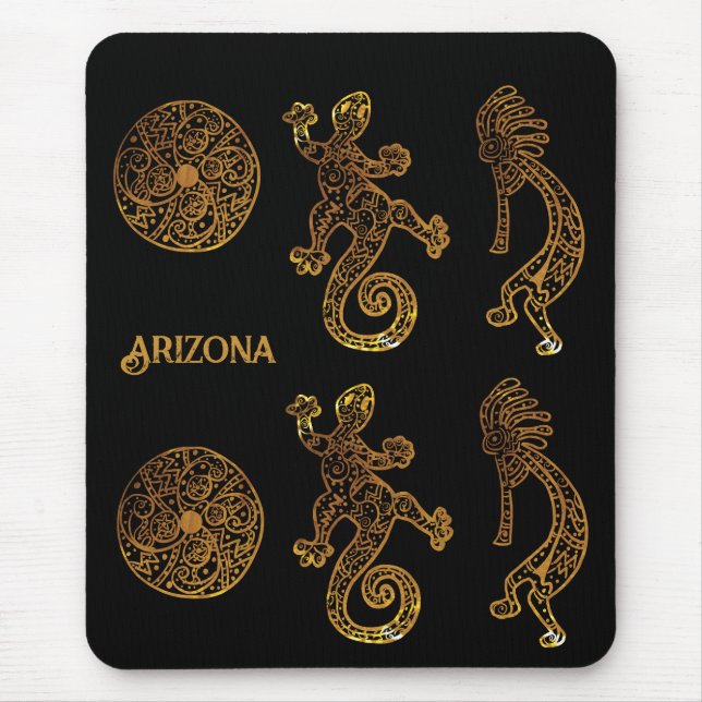 Kokopelli Art Mouse Pad (Front)