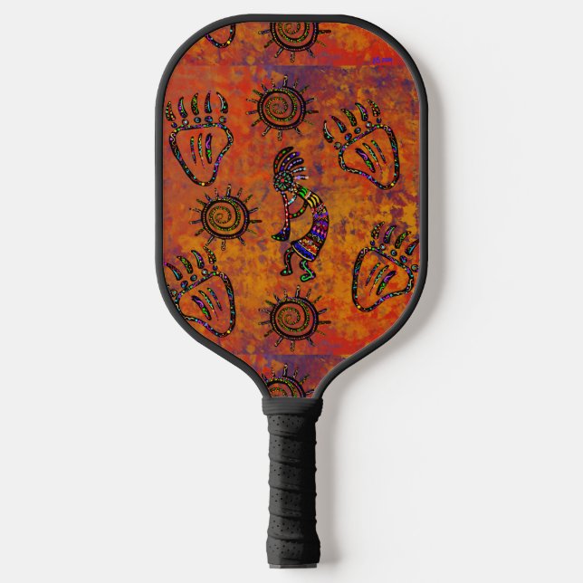 Kokopelli Art Pickleball Paddle (Front)