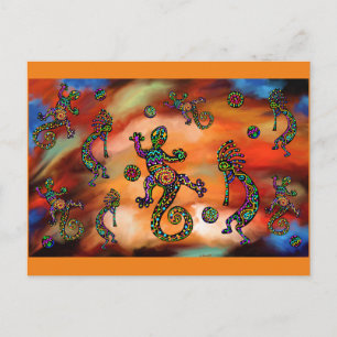 Kokopelli Art Postcard