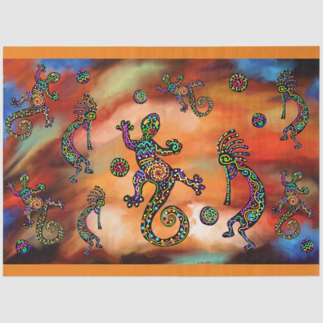 Kokopelli Art Tissue Paper (Front)