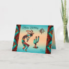 Kokopelli Birthday Folded Greeting Card