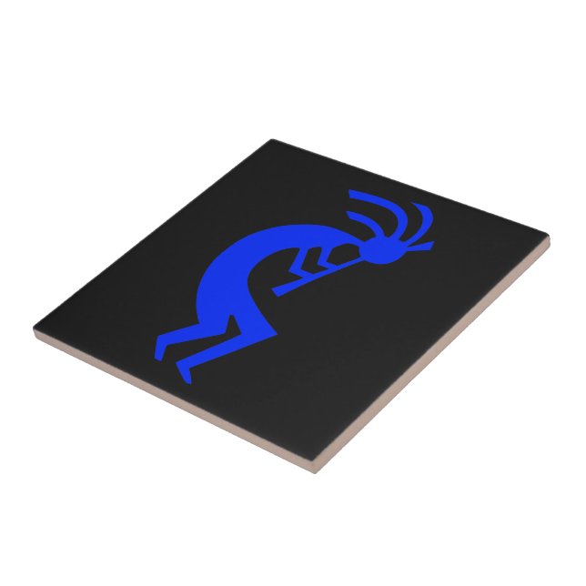 Kokopelli Blue Tile (Side)
