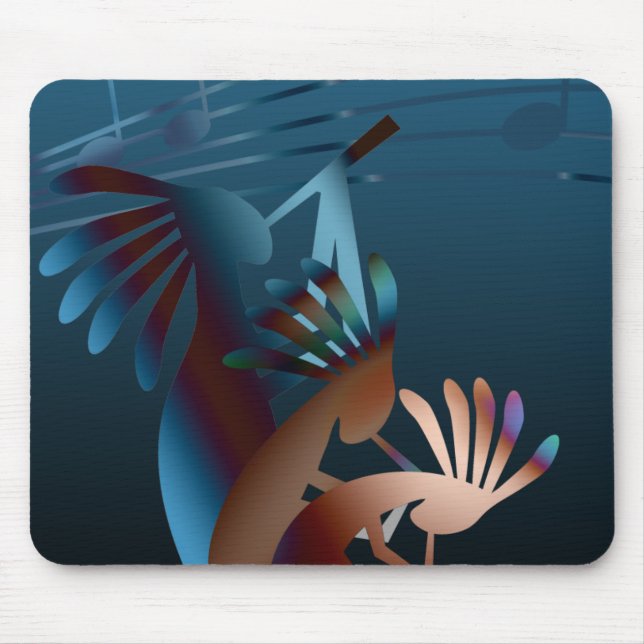 Kokopelli Blues Music Mouse Pad (Front)