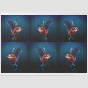 Kokopelli Blues Set 2 Decoupage Tissue Paper