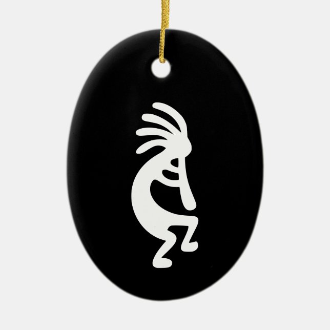 Kokopelli Ceramic Tree Decoration (Front)