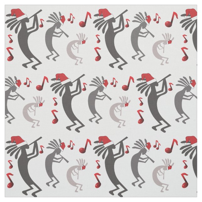 Kokopelli Christmas Fabric (Swatch)