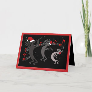 Kokopelli Christmas Greeting Card