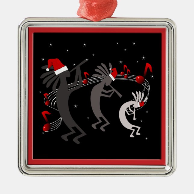 Kokopelli Christmas Premium Ornament (Front)