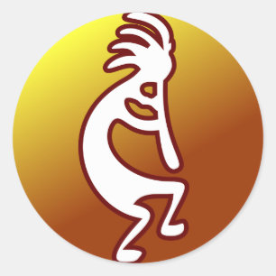 Kokopelli Classic Round Sticker