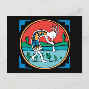 Kokopelli Colour Postcard