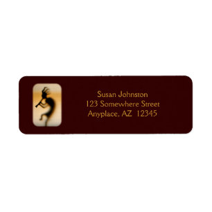 Kokopelli Customised Address Label