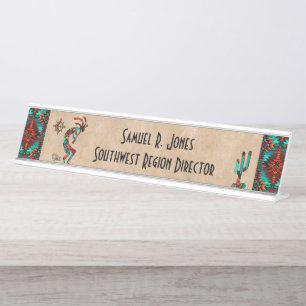 Kokopelli Desk Name Plate