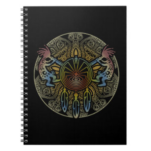 Kokopelli Duo - Man In The Maze - Dreamcatcher 1 Notebook