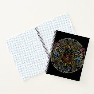 Kokopelli Duo - Man In The Maze - Dreamcatcher 1 Notebook