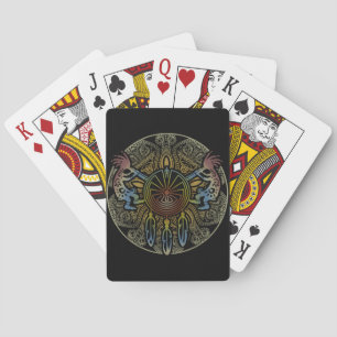 Kokopelli Duo - Man In The Maze - Dreamcatcher 1 Playing Cards