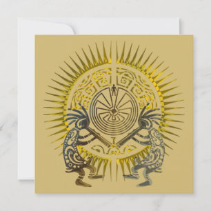 Kokopelli Duo - Man In The Maze - Sun 1 Card