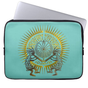 Kokopelli Duo - Man In The Maze - Sun 1 Laptop Sleeve
