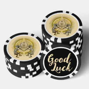 Kokopelli Duo - Man In The Maze - Sun 1 Poker Chips