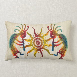 KOKOPELLI DUO SUN + your ideas Lumbar Cushion