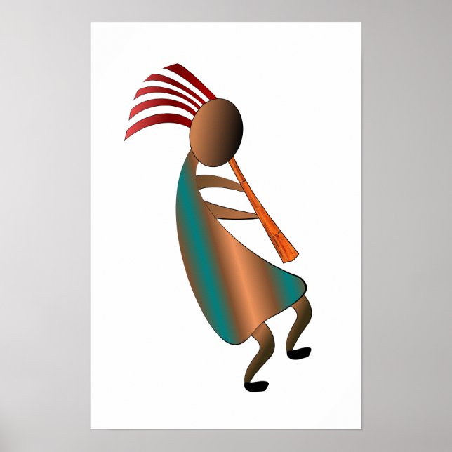 Kokopelli Flute Player Poster (Front)
