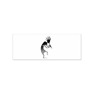 kokopelli flute player rubber stamp