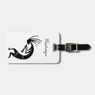 Kokopelli flute player Thunder_Cove Luggage Tag