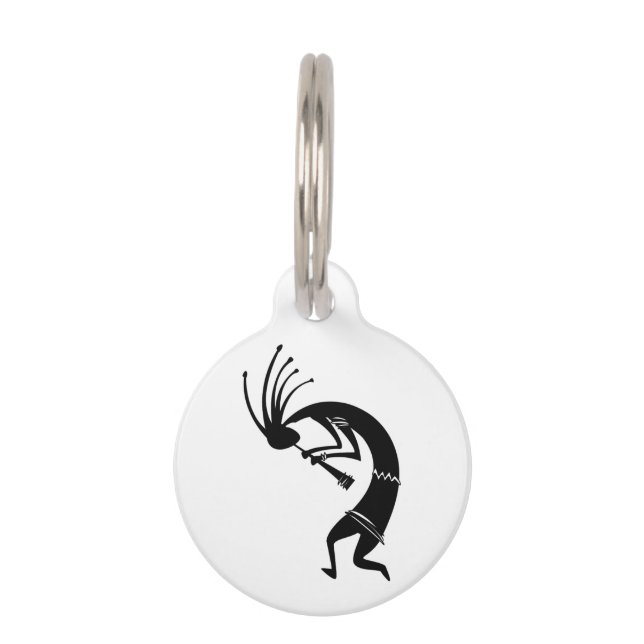 Kokopelli flute player Thunder_Cove Pet Tag (Back)
