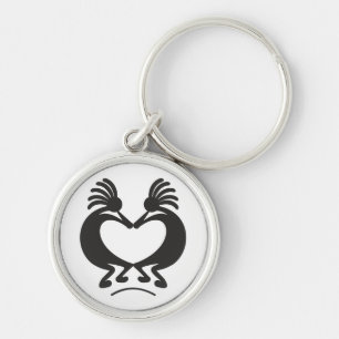 Kokopelli for Valentine's day Key Ring