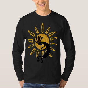 Kokopelli Gold Mens Long Sleeve T-shirt