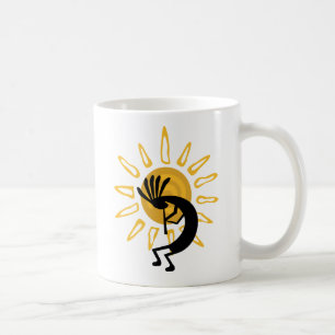 Kokopelli Gold Mugs