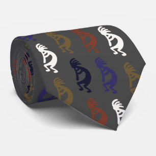 Kokopelli Group of Flute Playing Figures Neck Tie