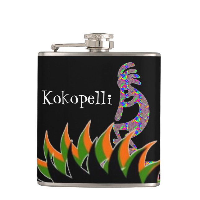 Kokopelli Hip Flask (Front)