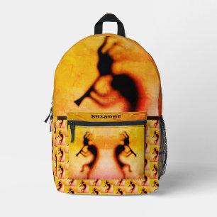Kokopelli Inspirational Personalized Printed Backpack